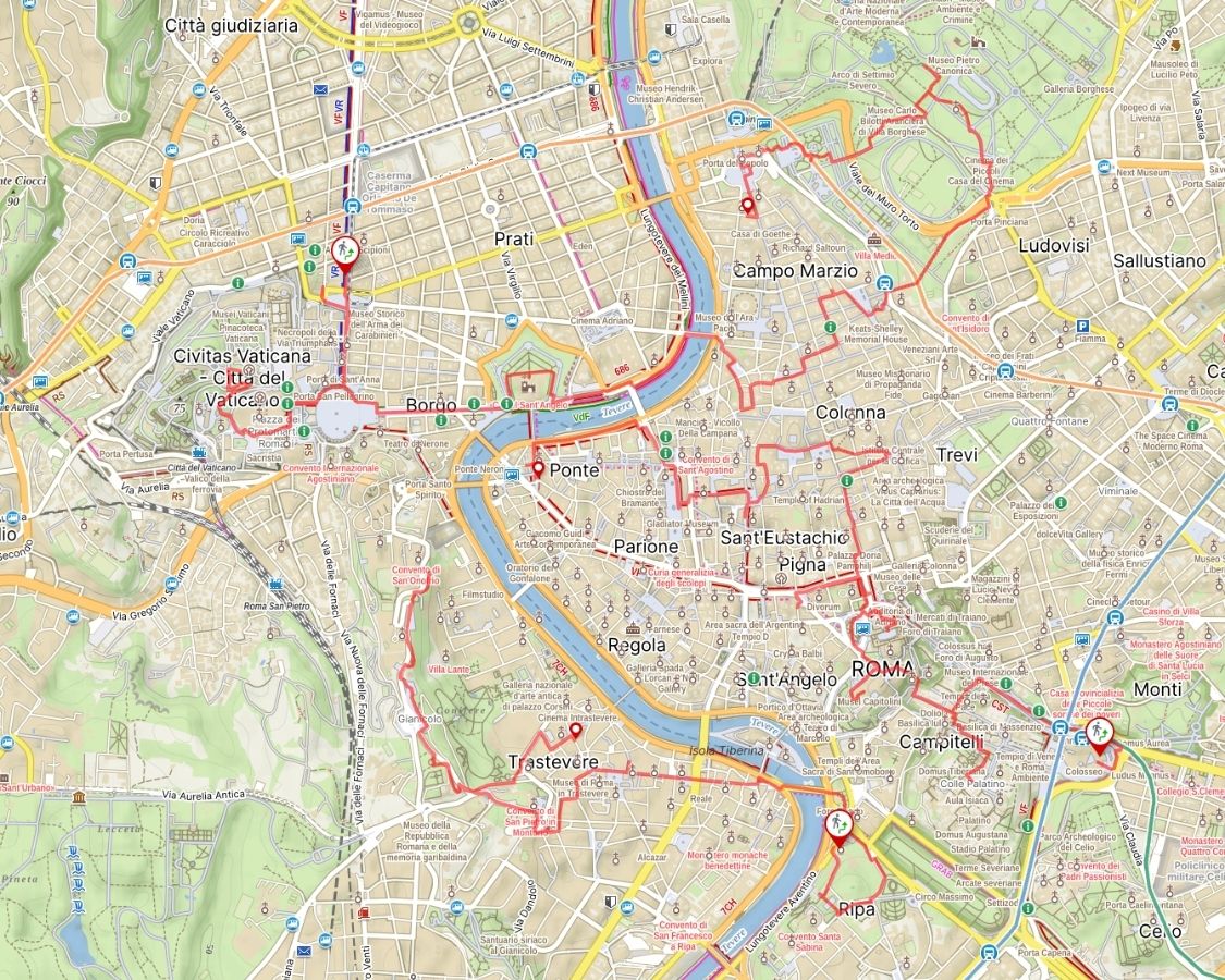 Hotový třídenní itinerář v online průvodci po Římě