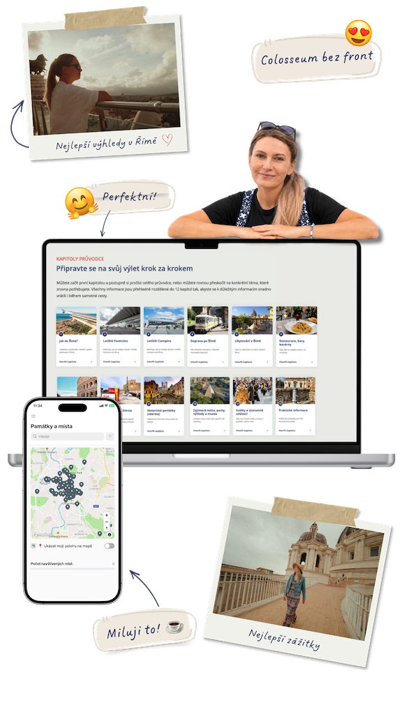 Celý online průvodce po Římě na webu a v mobilní aplikaci