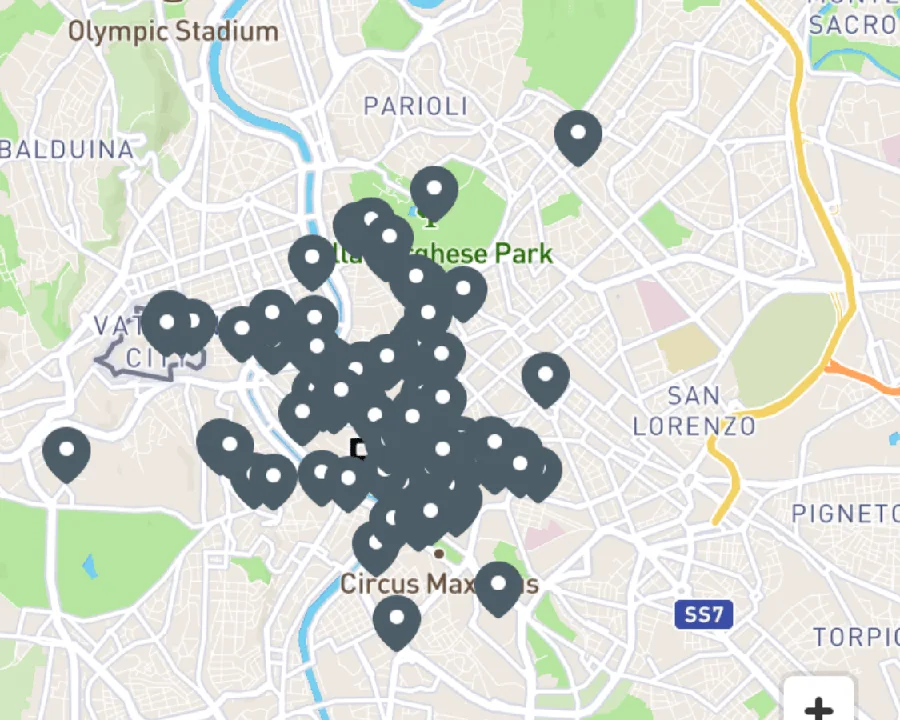 Dovolená Řím – mapa památek a zajímavých míst pro logický plán cesty