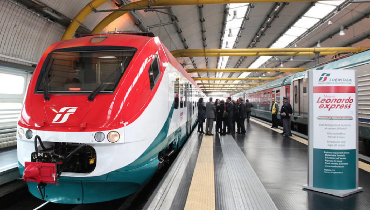 Leonardo Express pro cestu z letiště Fiumicino do centra Říma