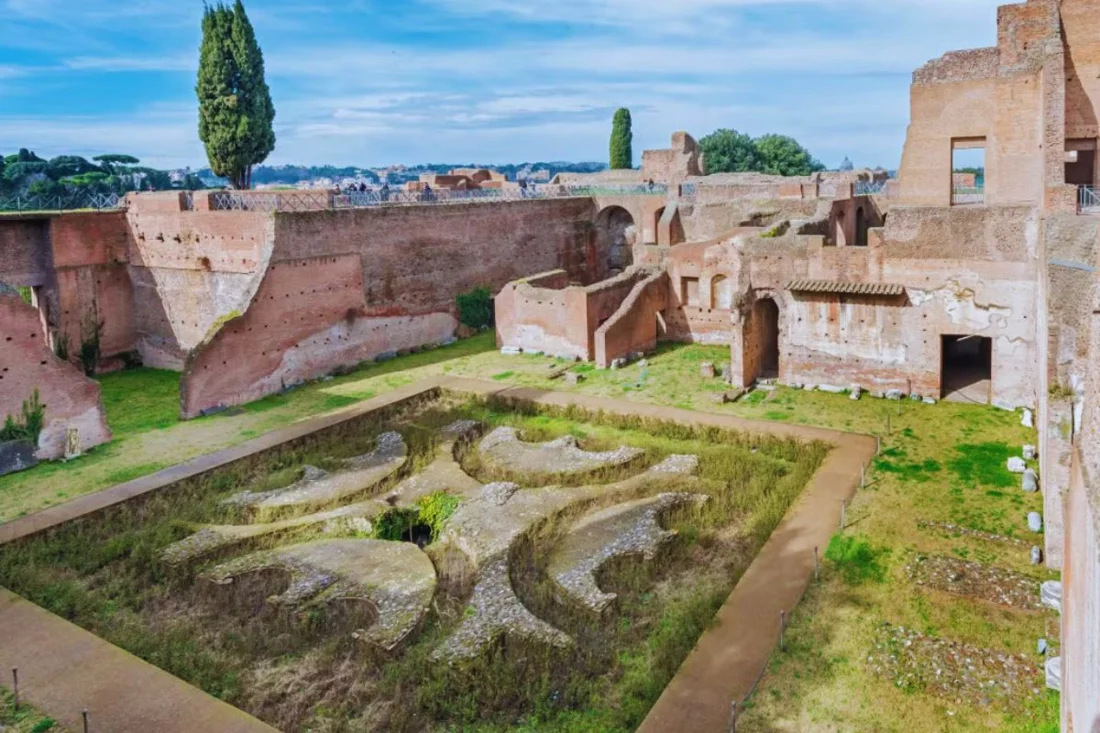 Císařský palác · Domus Augustana | Palatin, Řím Císařský palác – Palatin v Římě, místo v interaktivní mapě