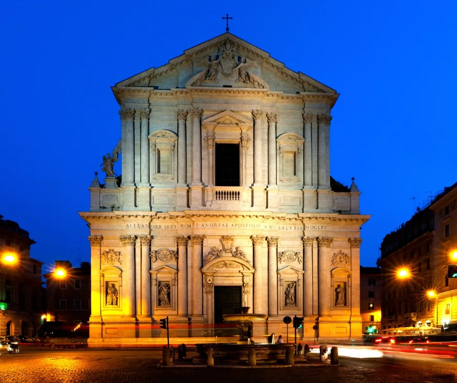 Průčelí baziliky Sant’Andrea della Valle v Římě
