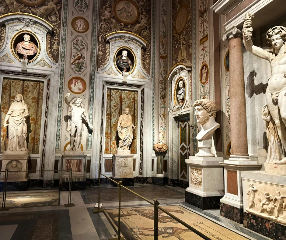 Interiér galerie Borghese v Římě